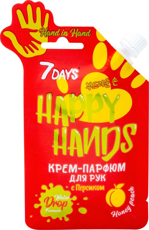

Крем-парфюм для рук 7 Days Happy Hands с персиком 25 г