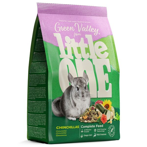 Корм для грызунов LITTLE ONE Green Valley из разнотравья для шиншилл 750 г