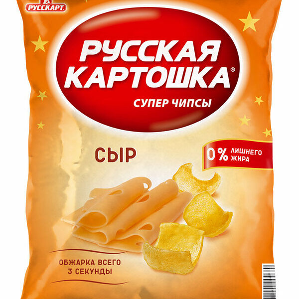 Чипсы картофельные со вкусом сыра ТМ Русская картошка