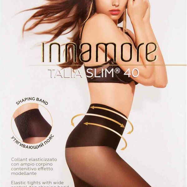 Колготки женские Innamore Talia Slim цвет: nero/чёрный, размер 4, 40 den