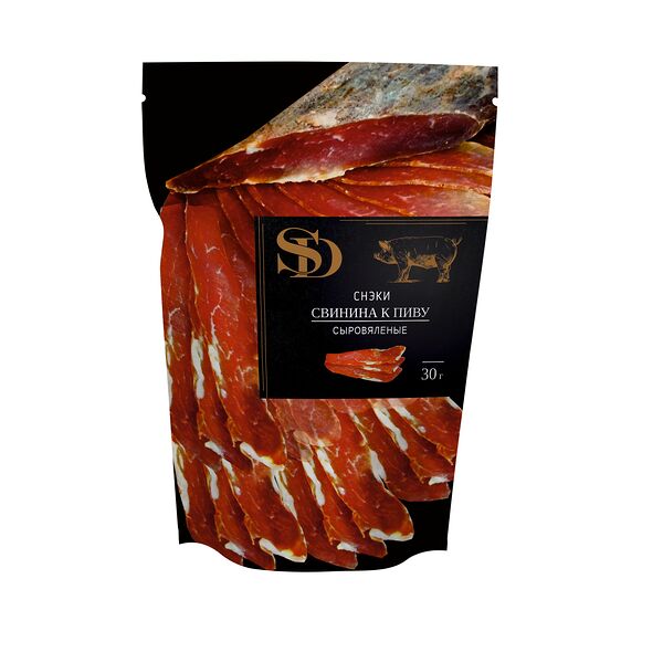 Снэки из свинины к пиву сыровяленые 
