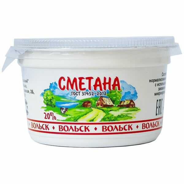Сметана Вольск термостатная 20%
