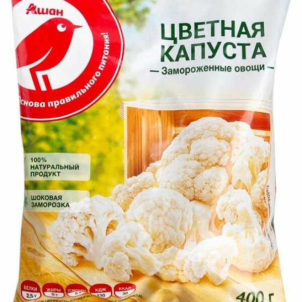 Капуста цветная АШАН Красная птица замороженная