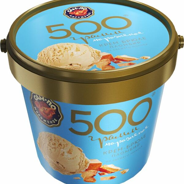 Пломбир Сам-по Крем-брюле 12% 500г