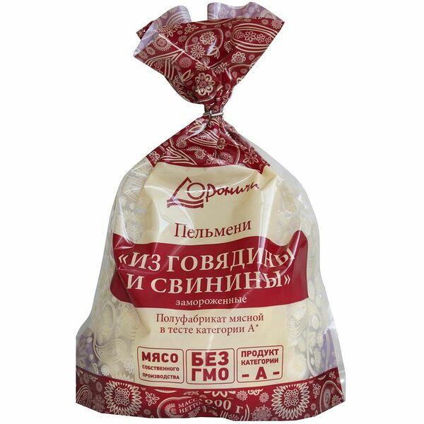 Пельмени Дороничи из говядины и свинины