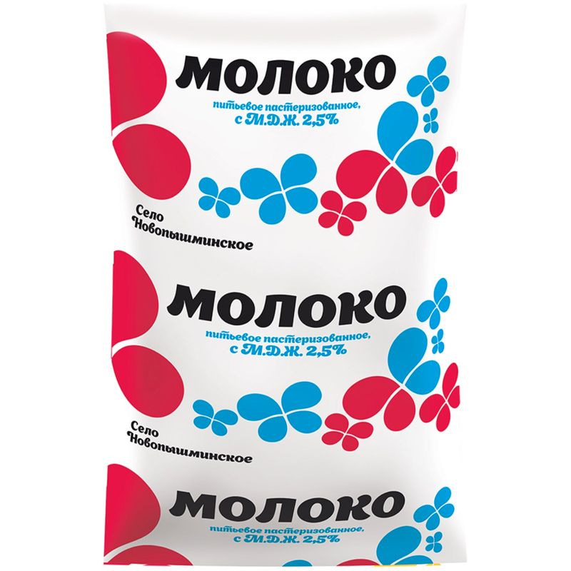 

Молоко Село Новопышмиснкое пастеризованное 2.5 % 1 л