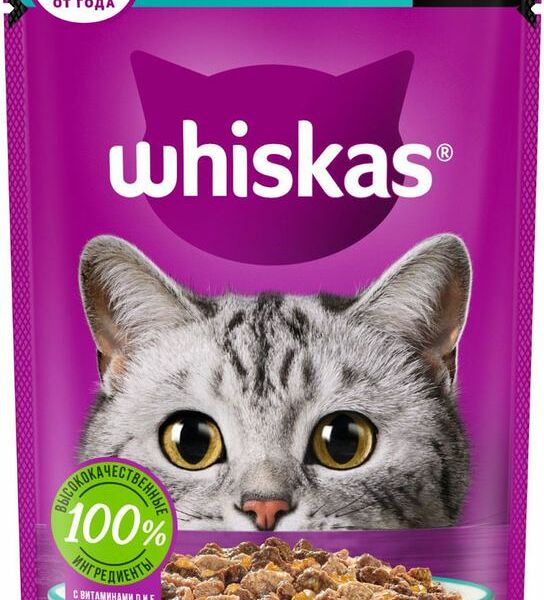 Влажный корм для кошек Whiskas говядина-кролик