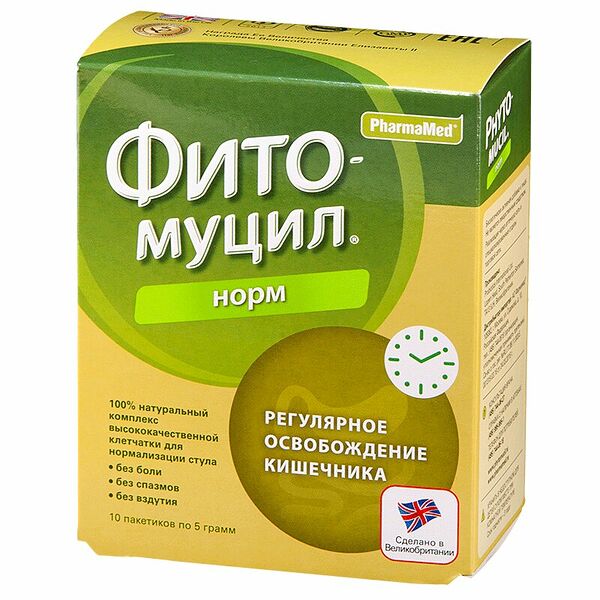Фитомуцил норм 5 г 10 шт порошок