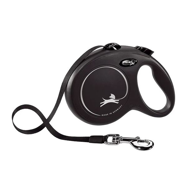 рулетка Flexi New Classic L (до 50 кг) 5 м лента черная