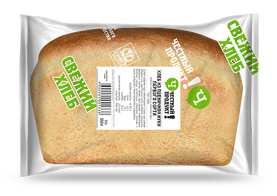 Хлеб Честный продукт! Пшеничный первый сорт