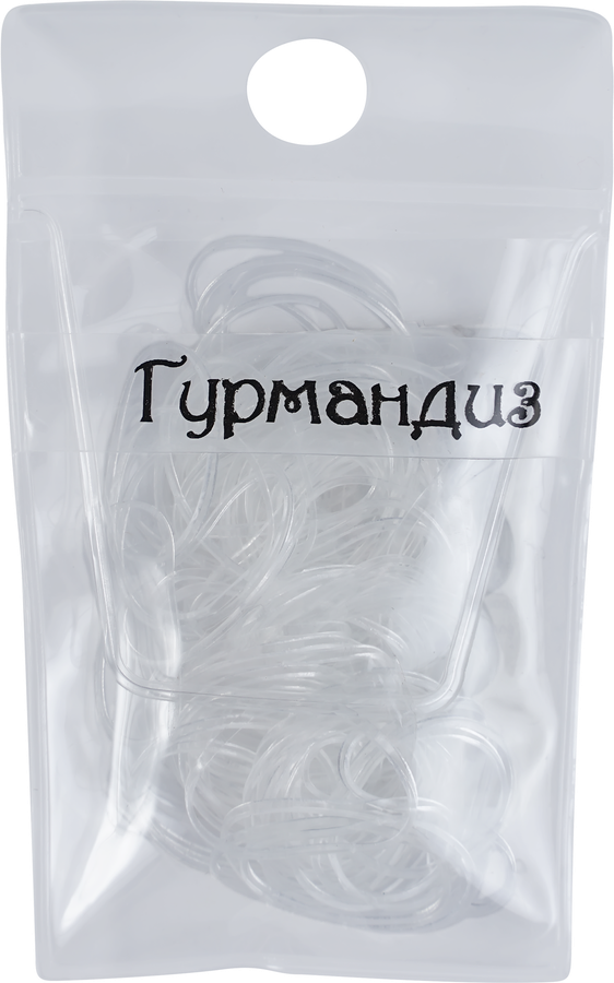 

Резинка для волос GOURMANDISE прозрачная, 100шт