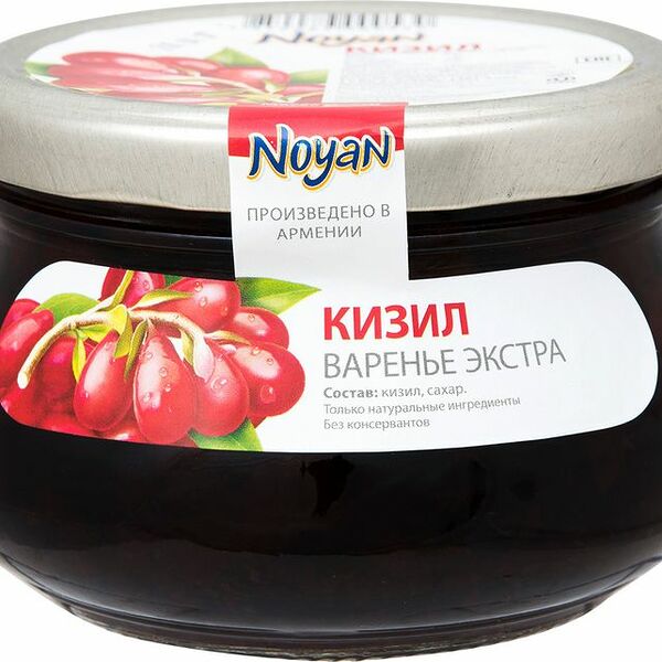 Варенье Noyan из кизила экстра, 450г