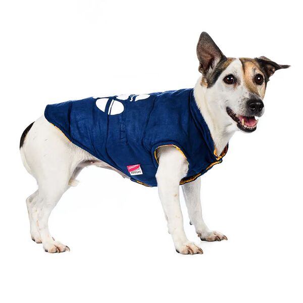 Куртка двухсторонняя для собак M синий (унисекс)