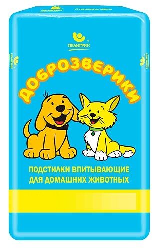 Пеленки Доброзверики Экономичная упаковка 60 х 60 см., 5 шт.