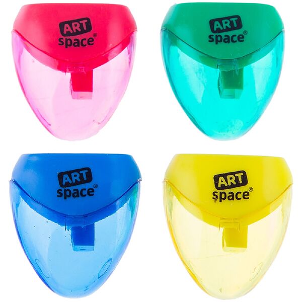 Точилка, 1 отверстие, контейнер, ассорти SHP205_1995 шт Art Space