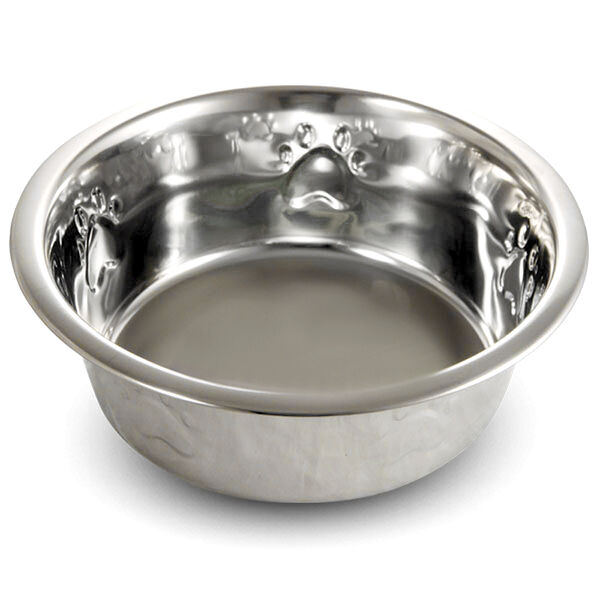 Миска Triol металлическая с тиснением для животных 2.6 л
