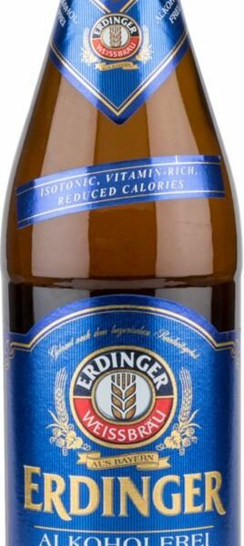 Пиво безалкогольное Erdinger светлое нефильтрованное пастеризованное 500мл