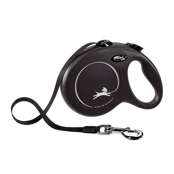 flexi рулетка New Classic L (до 50 кг) 5 м лента черная