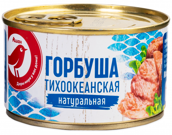 Горбуша АШАН Красная птица Натуральная