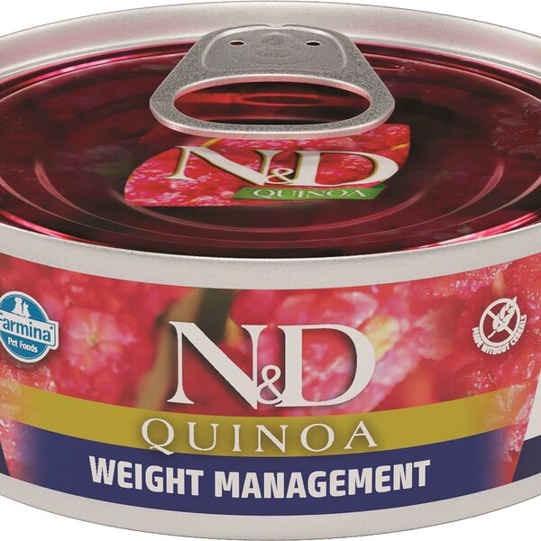 Farmina N&D Cat Quinoa Wet Food Weight Management консервы для кошек для контроля веса Ягненок