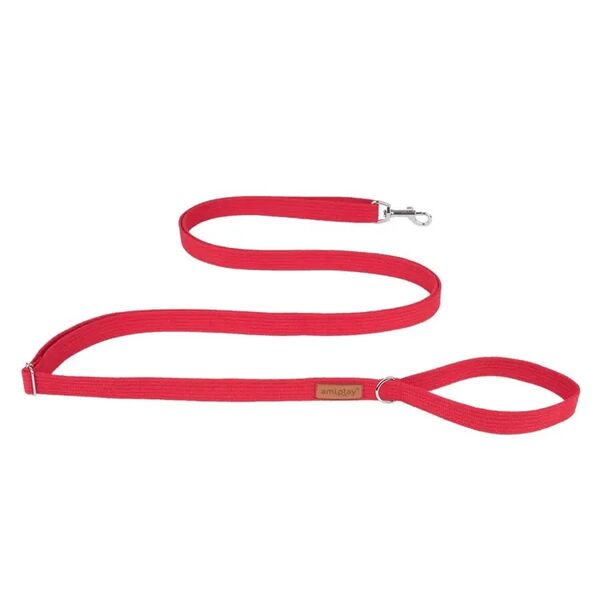 Поводок регулируемый Easy Fix Cotton M 160-300 x 2cm Красный AMIPLAY