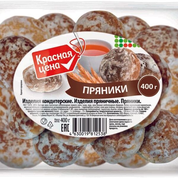 Пряники Красная Цена 400г