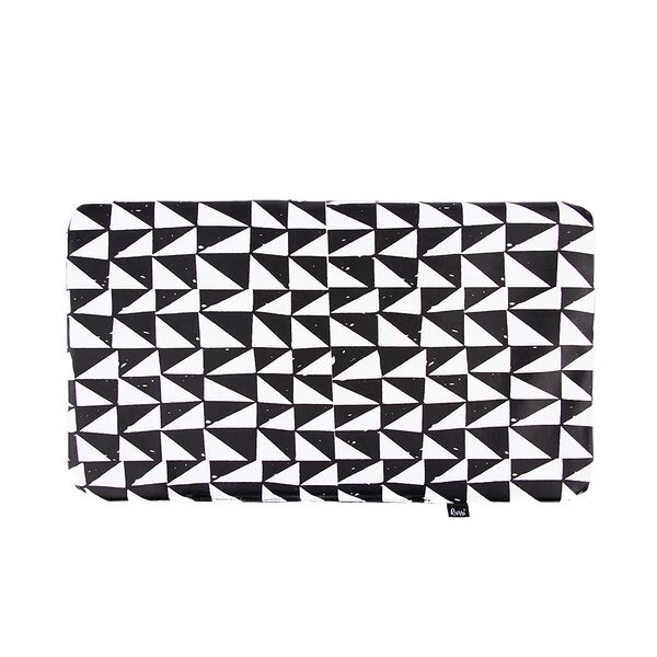 Подушка в переноску 48х27х2см Скандинавия, черно-белая