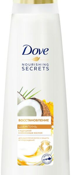 Шампунь для волос Дав Nourishing Secrets Восстановление с куркумой и кокосовым маслом для укрепления волос 380мл