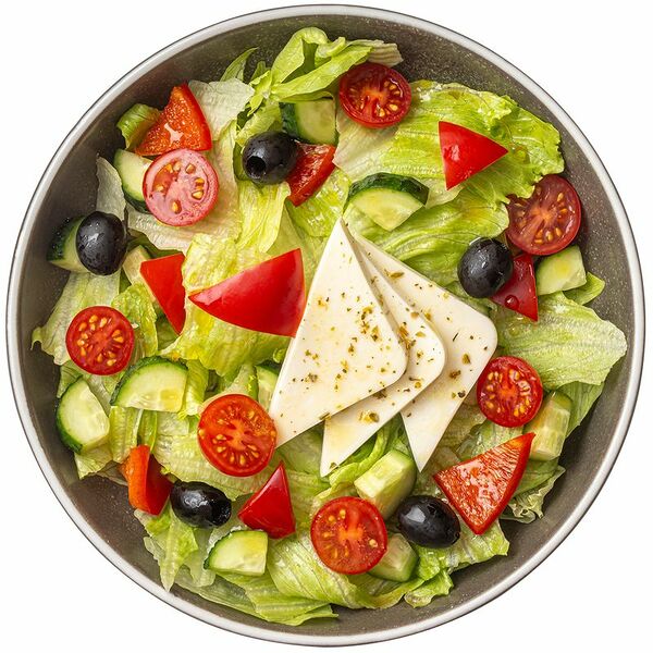 Греческий салат с цитрусовым дрессингом Шеф Перекрёсток 210 г