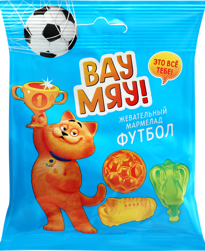 

Мармелад жевательный Вау Мяу! Футбол, 70 г