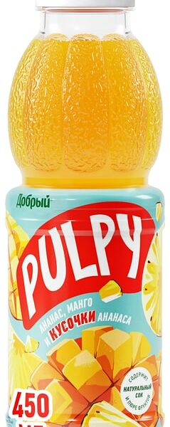 Напиток сокосодержащий Добрый Палпи Ананас-манго 450мл