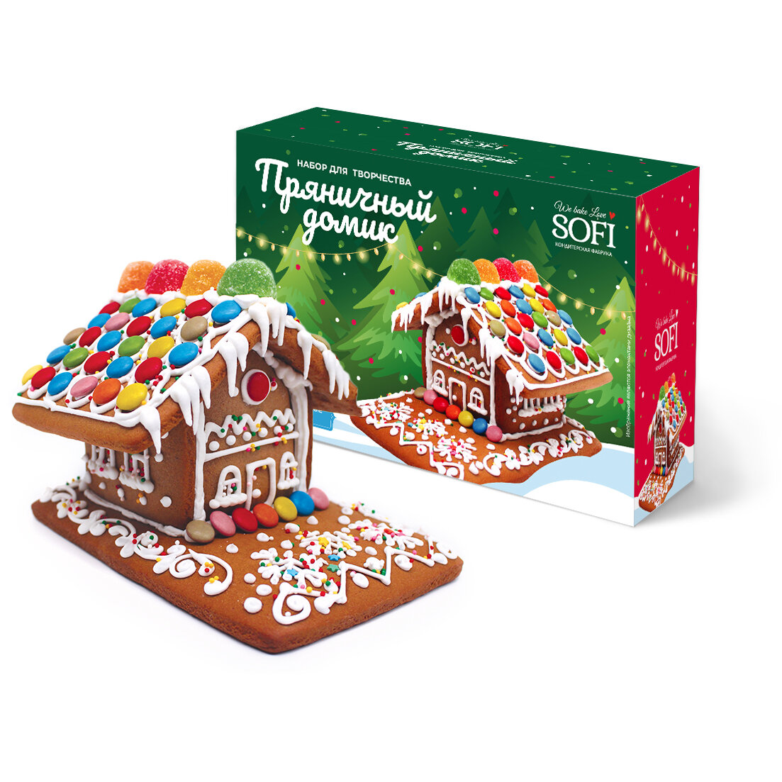 

Набор для творчества Пекарня Sofi Пряничный домик 1.2 кг