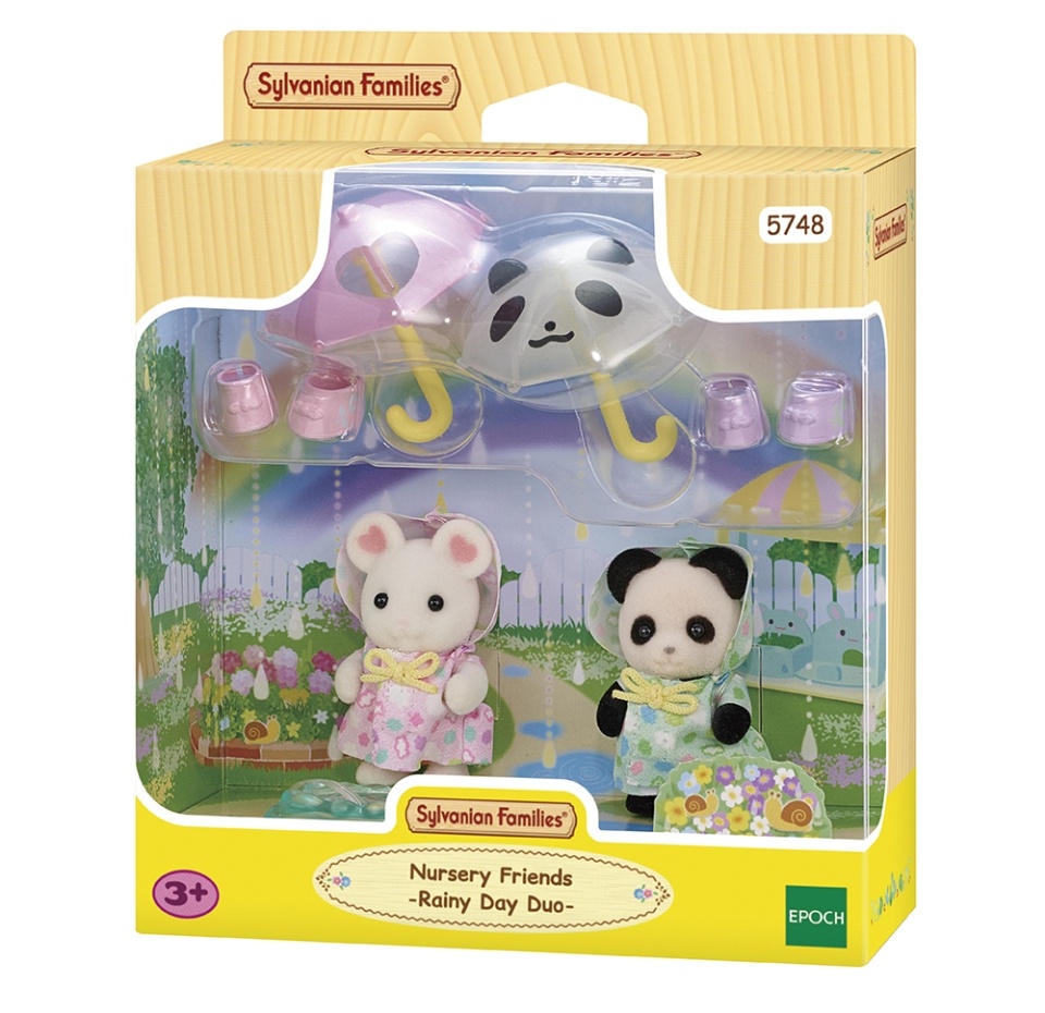 

Игровой набор Sylvanian Families «Малыши на прогулке под дождём» 3+