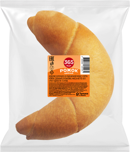 

Рожок 365 дней сдобный 60 г