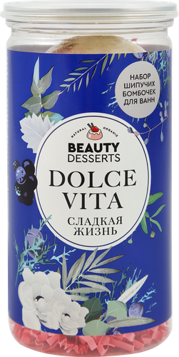

Набор косметический женский BEAUTY DESSERTS №130 Dolce vita Набор шипучих бомб для ванн 220 г