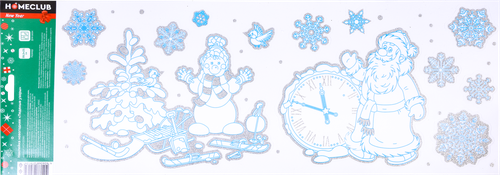 

Наклейка новогодняя для окон и стен 59х21см