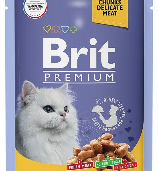 Корм для кошек Brit тунец в желе 85 г