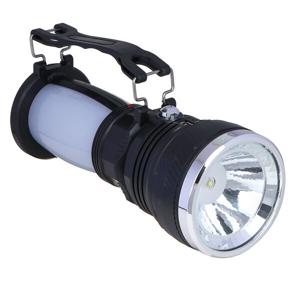 Ермак фонарь прожектор 2-в-1 аккумуляторный 24 smd + 1 вт led, шнур 220в, пластик, 17,5x7,5 см