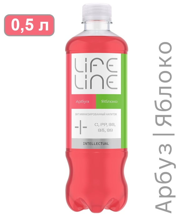 

Напиток витаминизированный Lifeline Intellectual арбуз яблоко 500 мл
