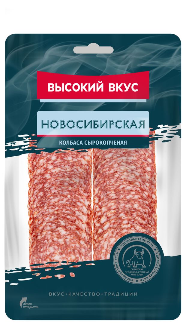 

Колбаса сырокопченая Высокий вкус Новосибирская 100 г
