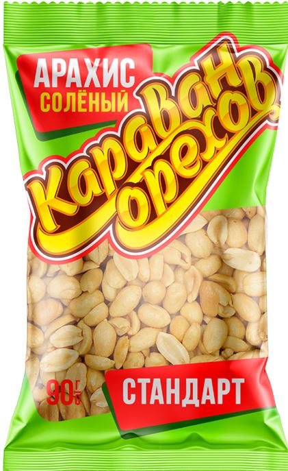 

Арахис стандарт Караван Орехов 90 г
