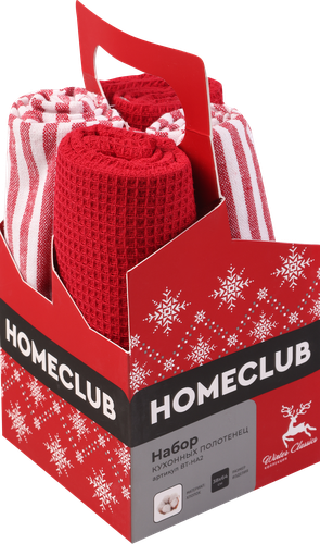 

Набор кухонных полотенец Homeclub Арт. BT-HA2 4шт в ассортименте