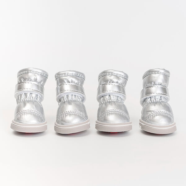 Ботинки-дутики для собак XL серебряный (унисекс)