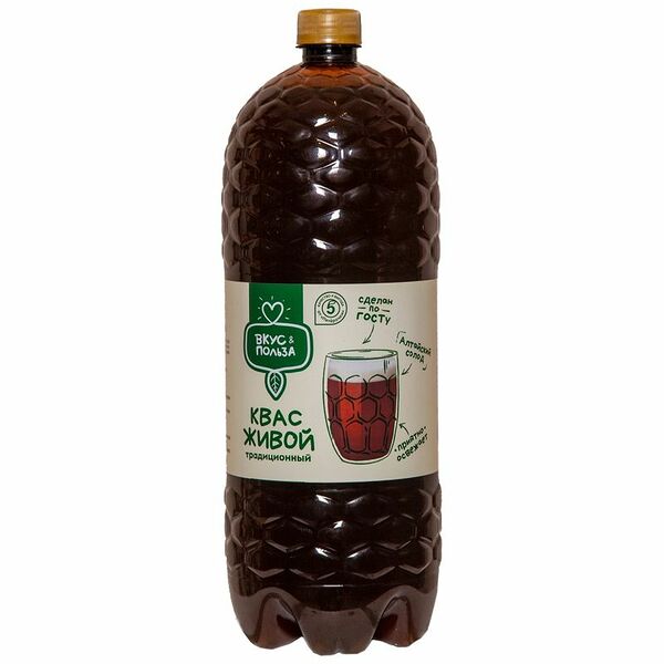 Квас живой Вкус & Польза Традиционный 2л