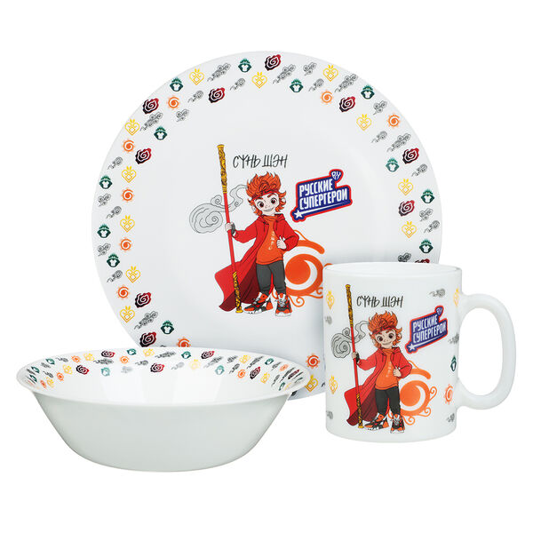 Набор посуды By русские супергерои Сунь Шэн 3 предмета