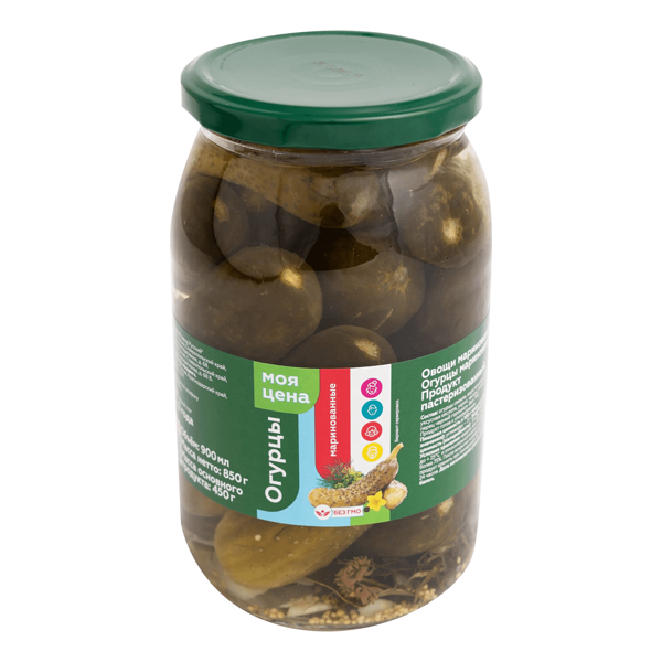 Огурцы маринованные Моя цена 850 г