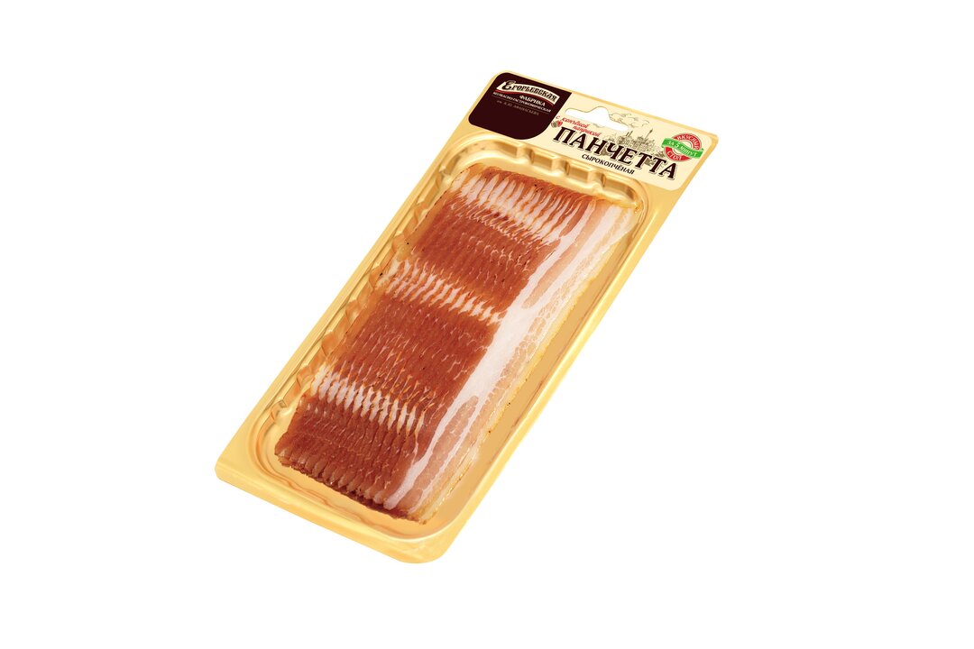 

Мясная нарезка Егорьевская сырокопченая Панчетта с копченой паприкой, 70 г