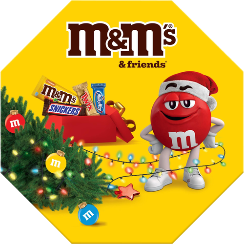 

Сладкий подарок M&M's & Friends на Новый Год, набор конфет M&M's, Snickers, Twix, Milky Way 80г