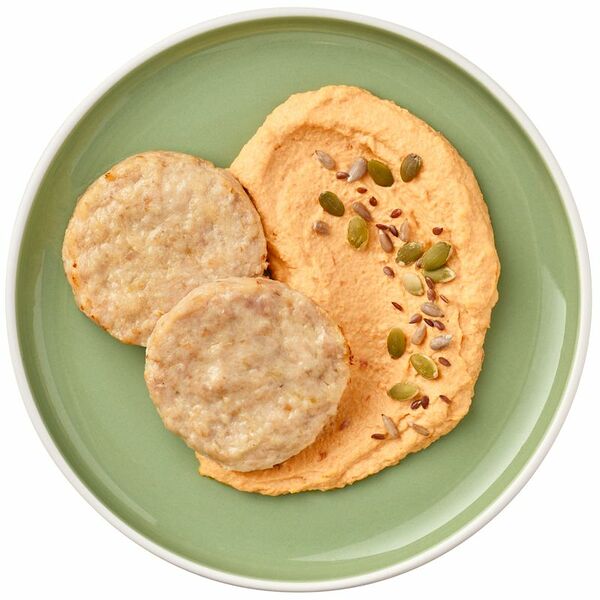 Котлеты из индейки с пюре из батата Зелёная Линия, 220 г