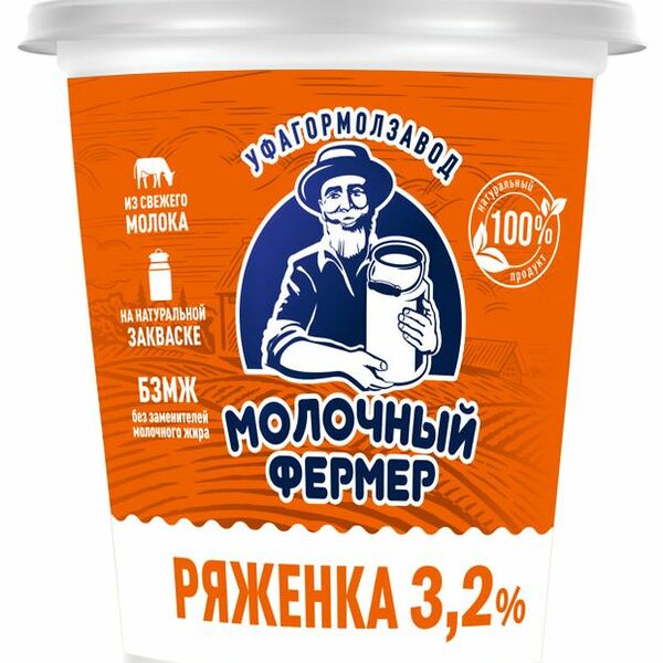 Ряженка Молочный Фермер 3.2% 400 г